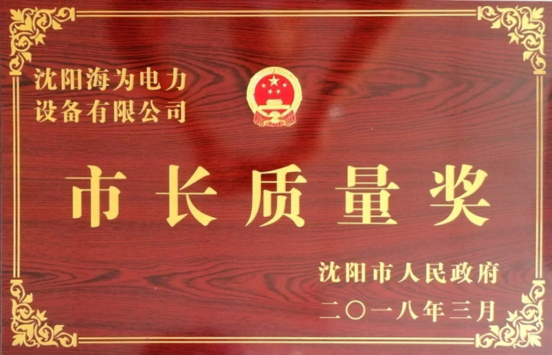 市長質(zhì)量獎(jiǎng)